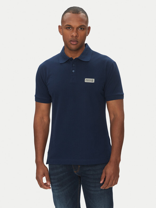 Versace Jeans Couture Versace Jeans Couture Pólóing 78GAGT08 Sötétkék Regular Fit