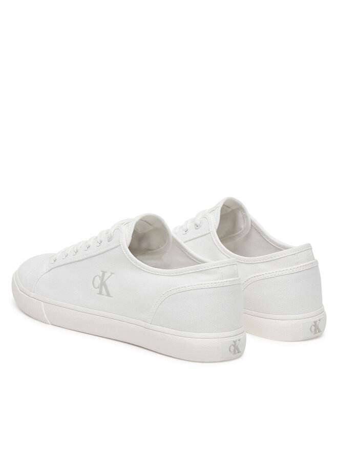 Calvin Klein Jeans Tenisky Calvin Klein Jeans Ess Vulc Low Mg Canvas YM0YM01209 Bílá