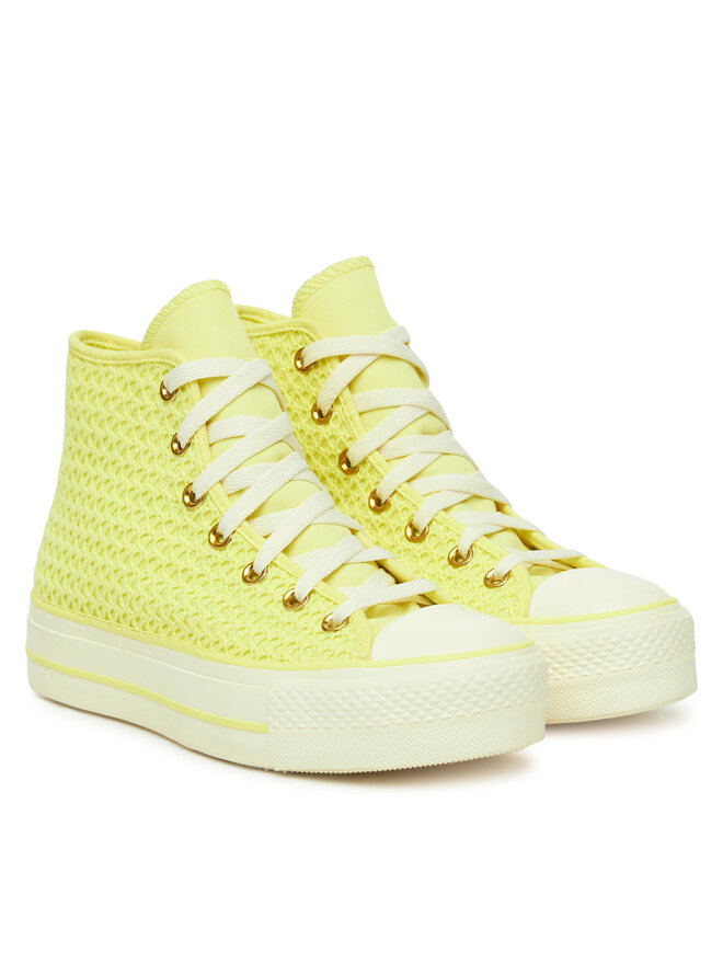 Converse Кеди Converse Chuck Taylor All Star Lift Platform Knit A14967C Жовтий