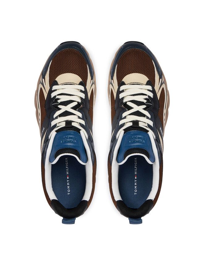 Tommy Hilfiger Sneakers Tommy Hilfiger Outdoor Sneaker Tech Mix FM0FM05843 Braun