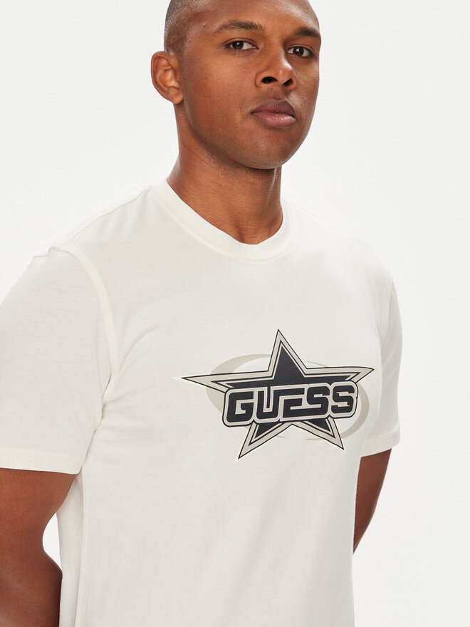 Guess Guess Marškinėliai Z5YI02 I3Z14 Balta Regular Fit