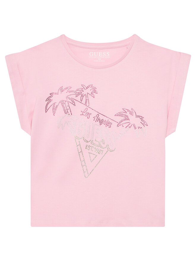 Guess Guess T-shirt J5GI32 K8HM4 Ružičasta Regular Fit