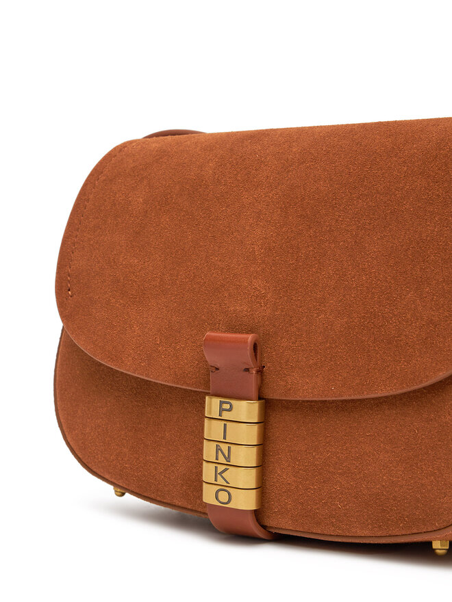 PINKO Τσάντα PINKO Saddle Mini PE PLTT 103831 A29N Καφέ