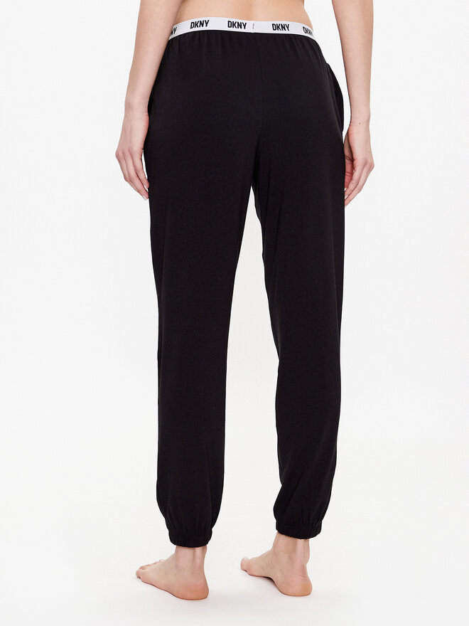 DKNY DKNY Pizsama nadrág YI2822635 Fekete Regular Fit