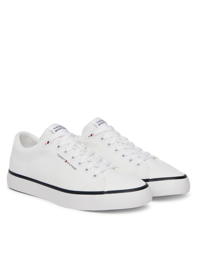 Tommy Hilfiger Πάνινα παπούτσια Tommy Hilfiger Hi Vulc Core Low Ii Mesh FM0FM05513 Λευκό