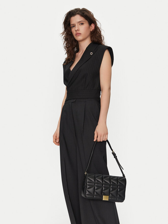 KARL LAGERFELD Ročna torba KARL LAGERFELD A1W30437 Črna