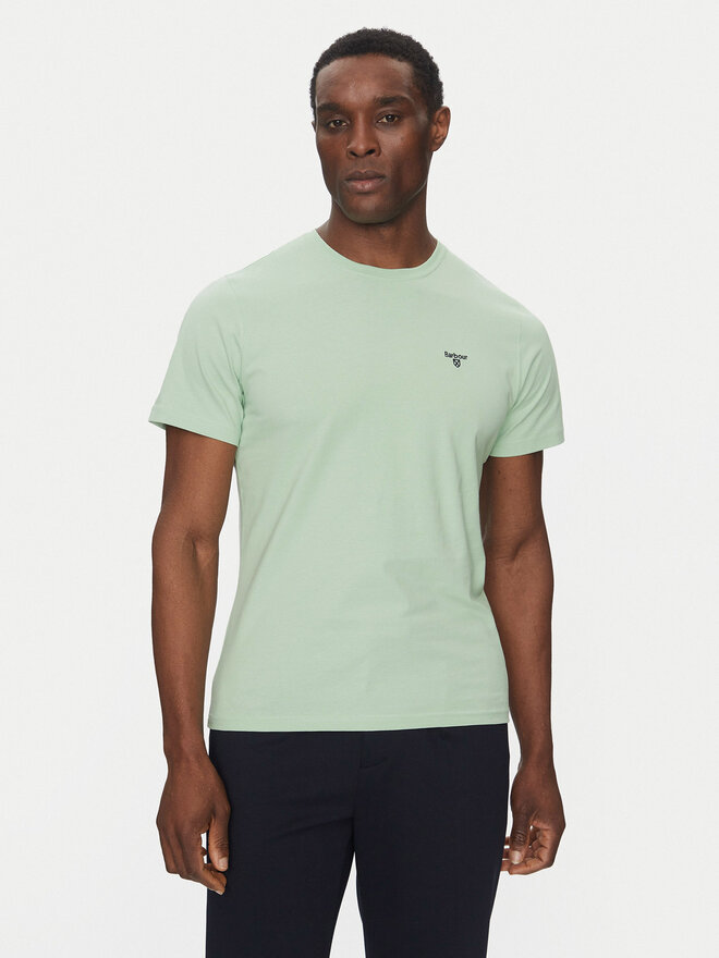 Barbour Barbour Póló Essential Sports MTS0331GN45 Zöld Tailored Fit