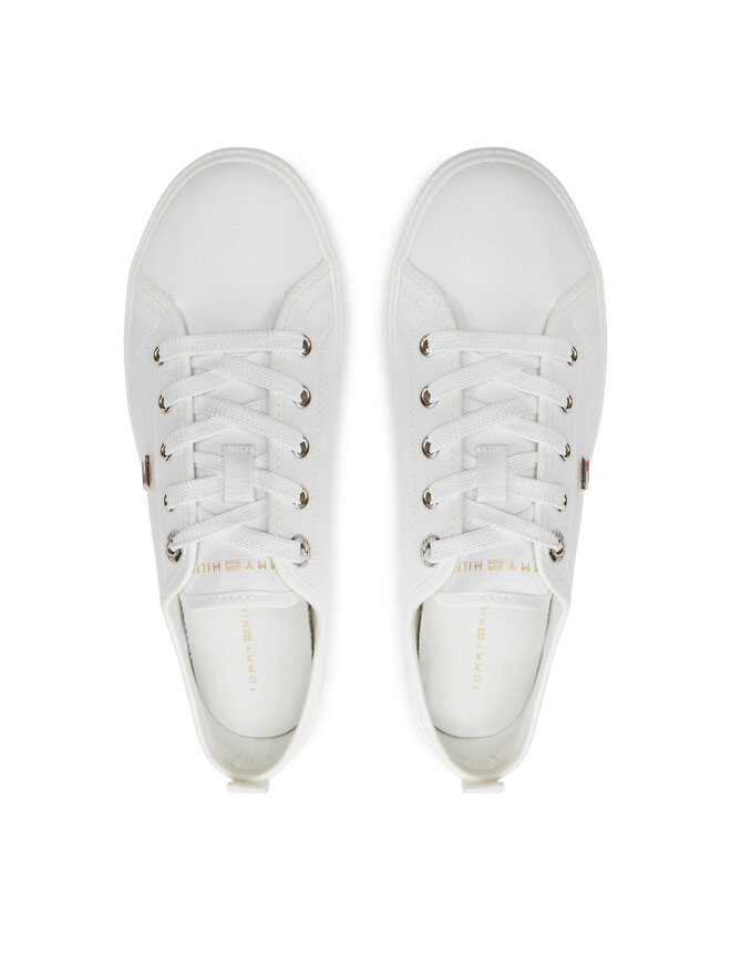 Tommy Hilfiger Πάνινα παπούτσια Tommy Hilfiger Vulc Canvas Sneaker FW0FW08063 Λευκό