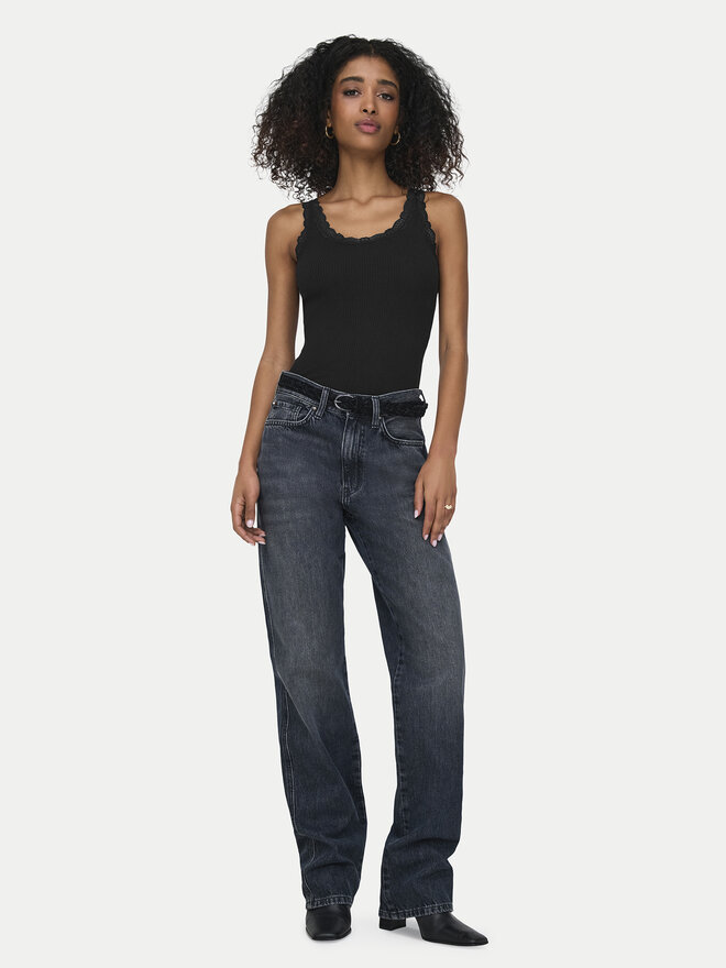 ONLY ONLY Top Sara 15345994 Schwarz Slim Fit