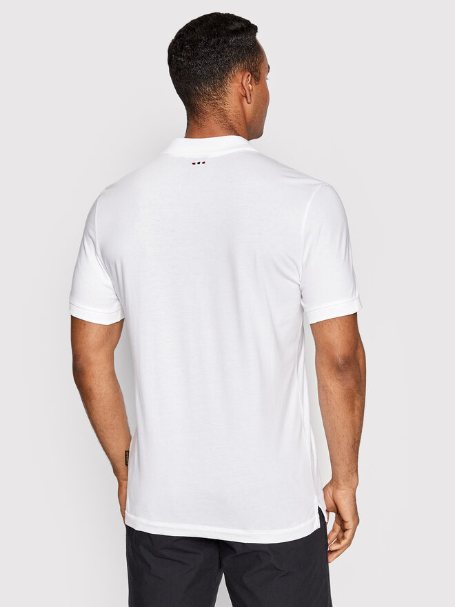 Napapijri Napapijri Polo Elbas Jersey NP0A4GB4 Λευκό Regular Fit