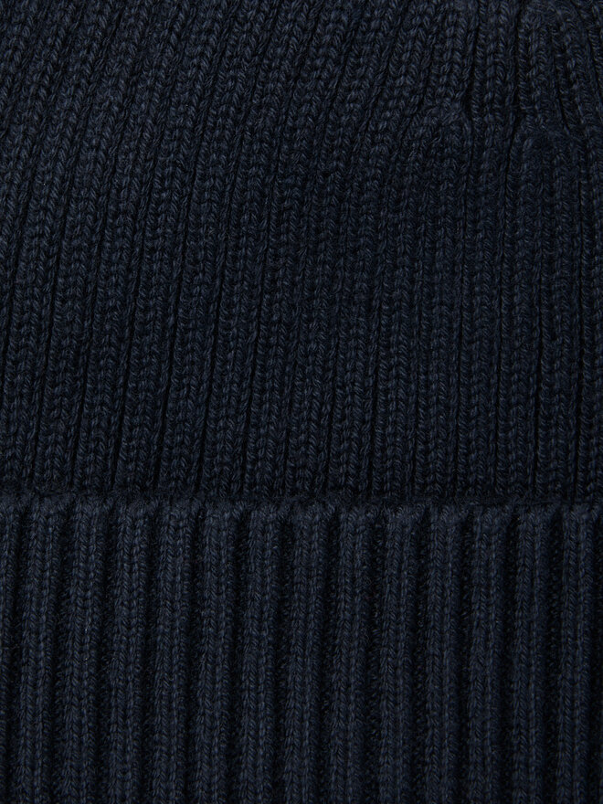 Calvin Klein Gorro Calvin Klein Patch Chunky Rib Cotton Beanie LV04D8053G Azul marino