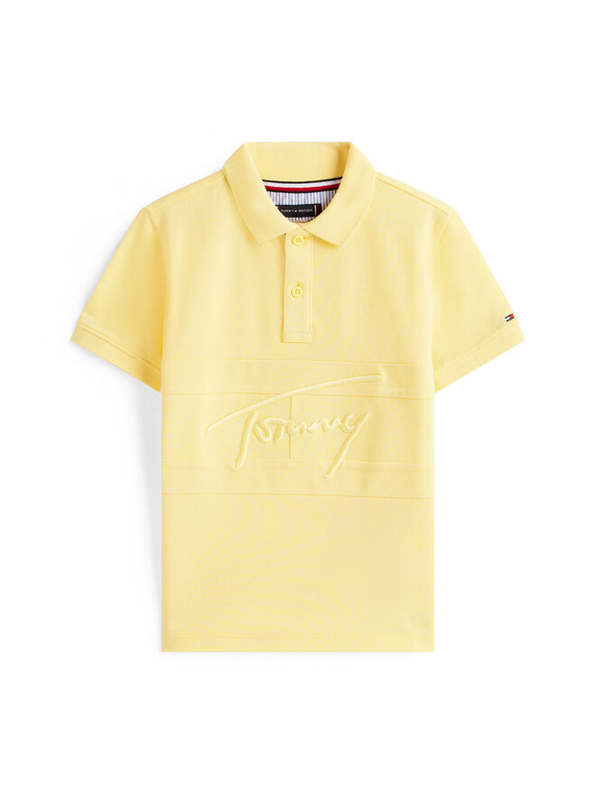 Tommy Hilfiger Tommy Hilfiger Pólóing Flag KB0KB09714 Sárga Regular Fit