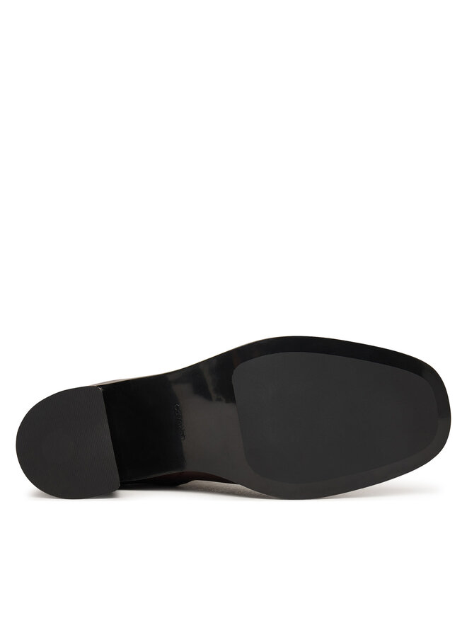 Calvin Klein Stiefeletten Calvin Klein Block Heel Ank Boot Lth Hdw HW0HW03171 Braun