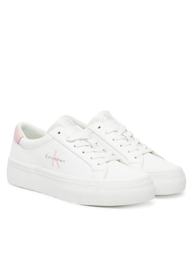 Calvin Klein Jeans Sportcipők Calvin Klein Jeans Vulc Flatf Lth Logo Tag YW0YW01873 Fehér