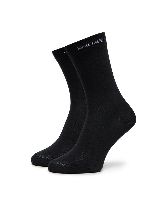 KARL LAGERFELD 2er-Set hohe Damensocken KARL LAGERFELD 246W6002 Schwarz