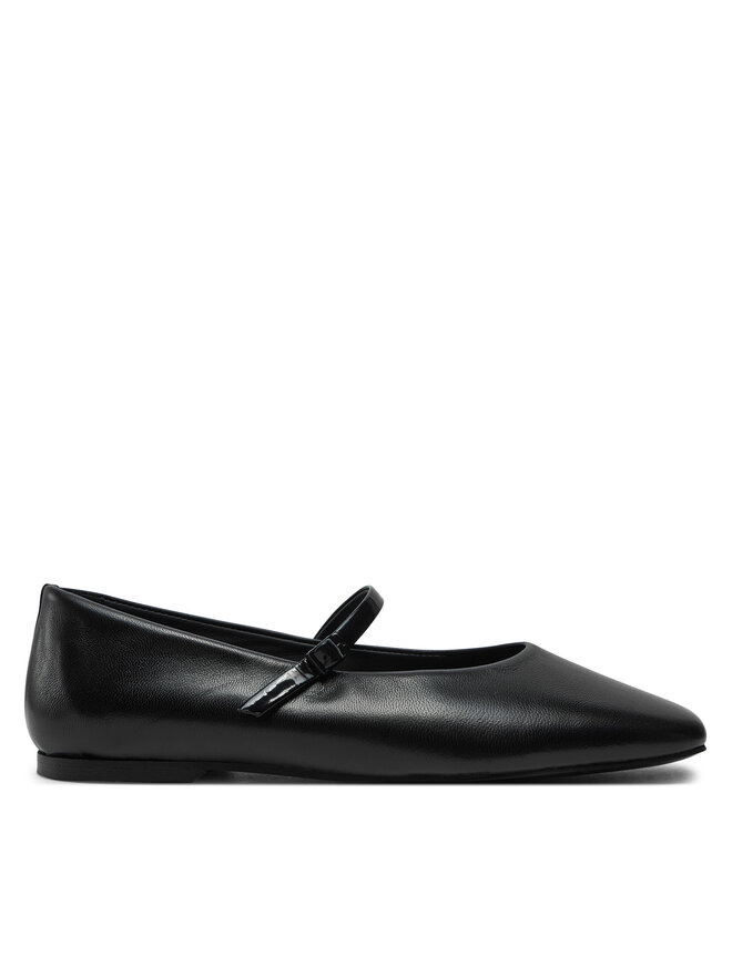 Calvin Klein Baleriny Calvin Klein Mary Jane Ballerina - Lth HW0HW02307 Czarny