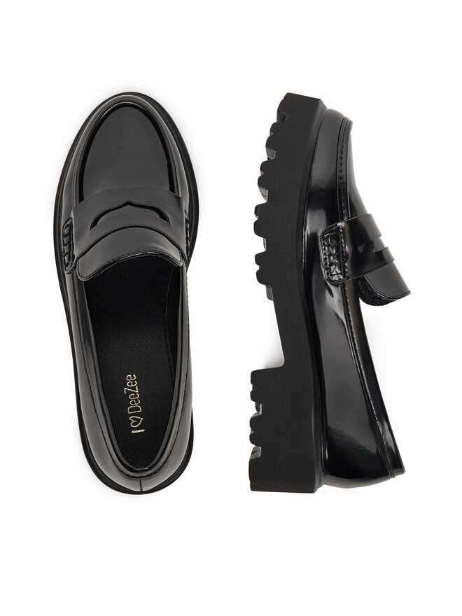 DeeZee Loafersy DeeZee LE601-2 Czarny