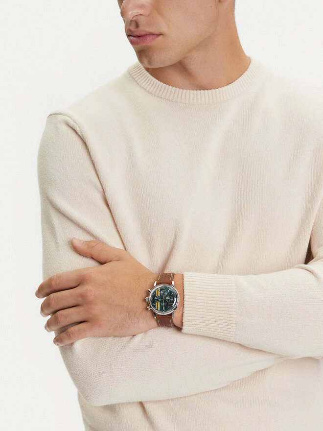 Timex Ročna ura Timex Marlin® Chronograph TW2W99100 Srebrna