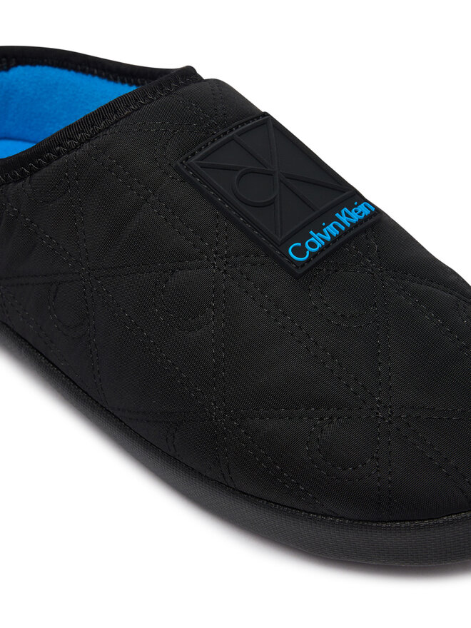 Calvin Klein Hausschuhe Calvin Klein Home Slipper Quilted Rip Emblem HM0HM02280 Schwarz