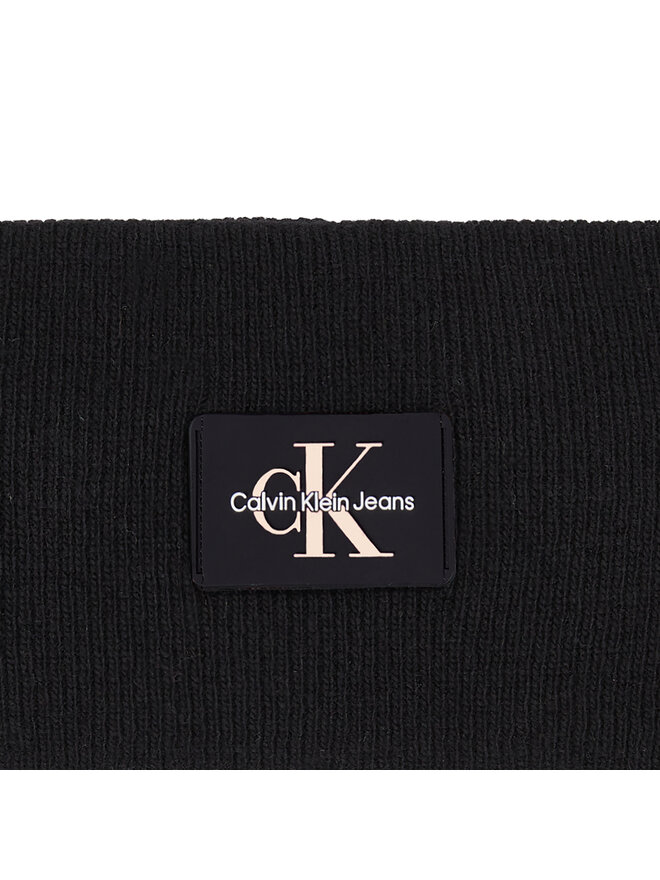 Calvin Klein Jeans Opaska materiałowa Calvin Klein Jeans Monologo Rubber Headband K60K611258 Czarny