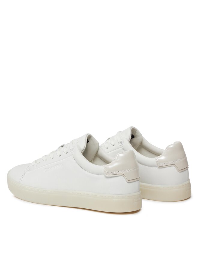 Calvin Klein Sneakers Calvin Klein Cupsole Lace Up Pearl HW0HW01897 Alb