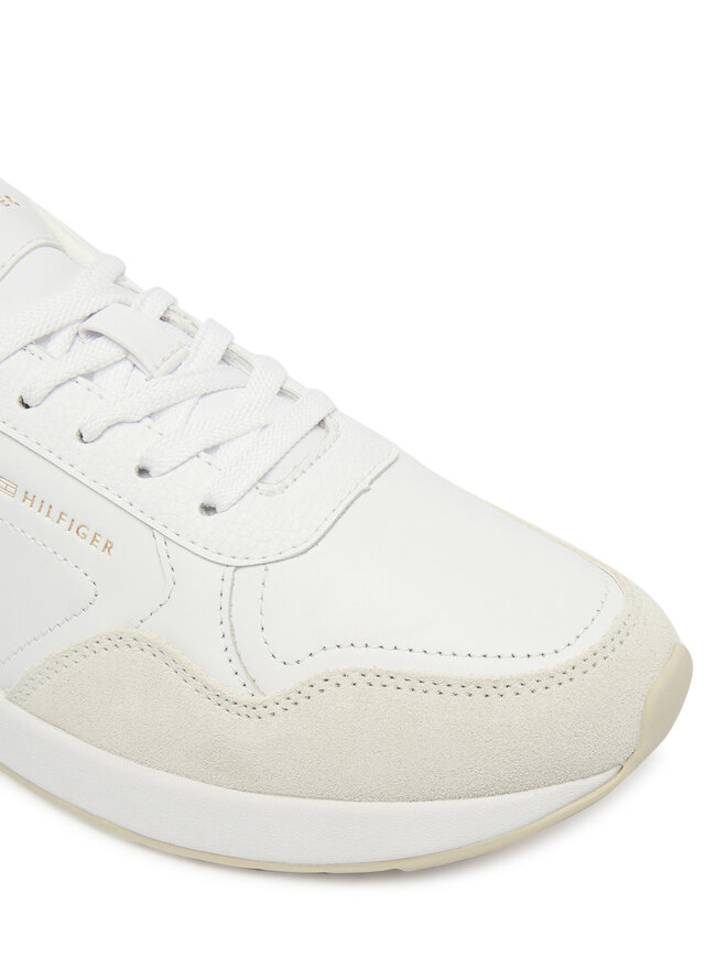 Tommy Hilfiger Tenisice Tommy Hilfiger Monogram Mix Material Runner FW0FW09267 Bijela