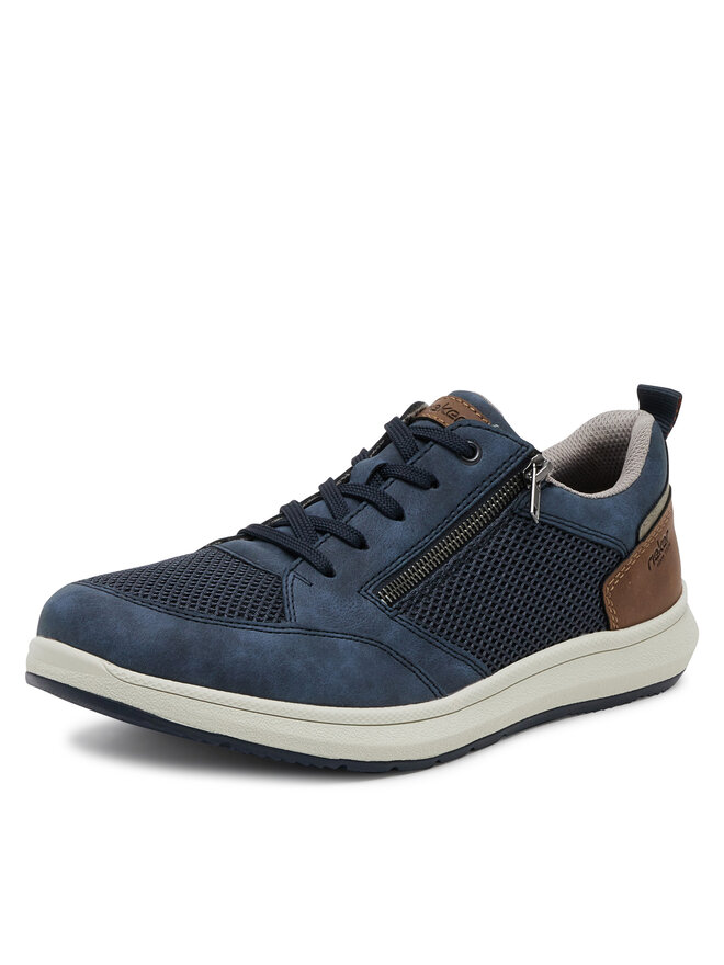 Rieker Sneakersy Rieker 16901-14 Tmavomodrá