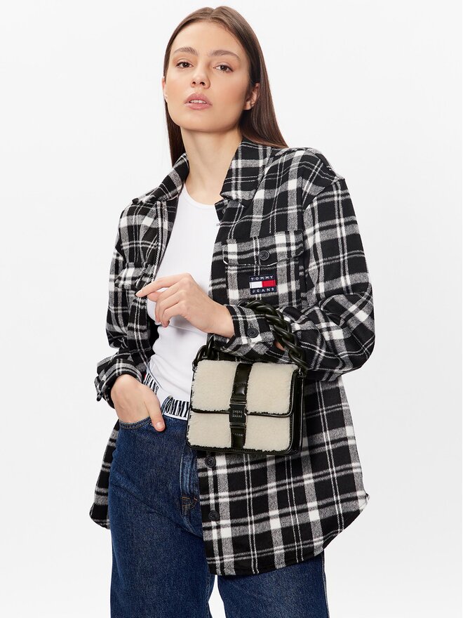 Tommy Jeans Bolso Tommy Jeans Tjw Item Chain Crossover Sherpa AW0AW14067 Blanco