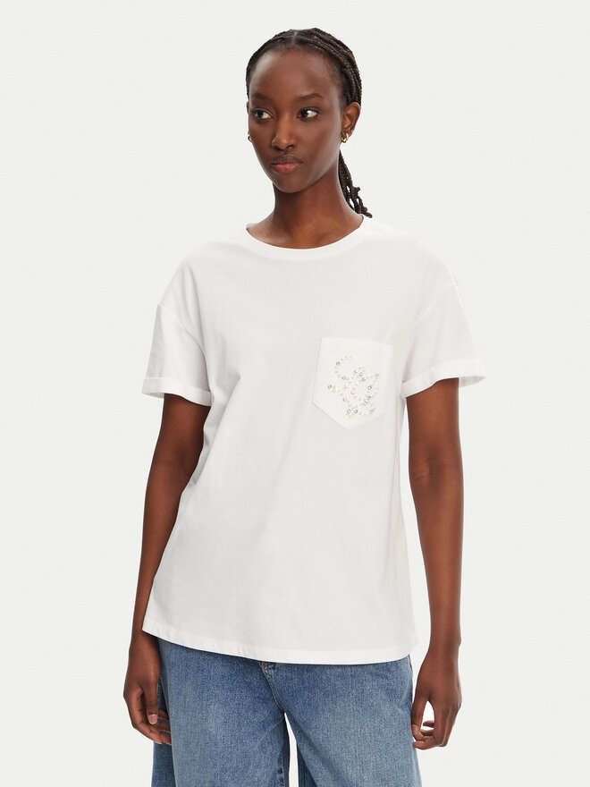 Liu Jo Liu Jo Camiseta WA5140 JS904 Blanco Regular Fit