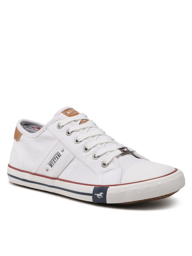 Mustang Sneakers aus Stoff Mustang 4058-310-1 Weiß
