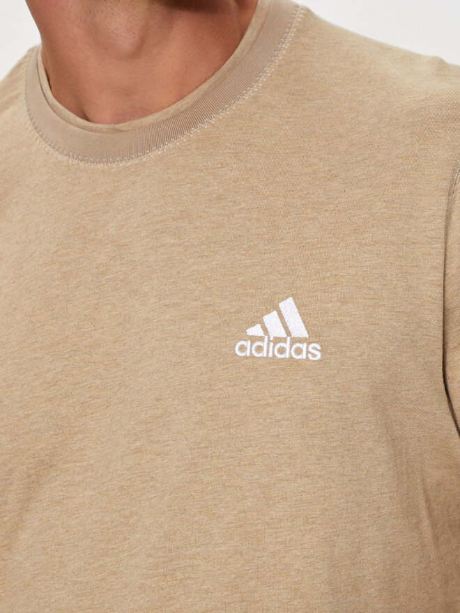 adidas adidas Marškinėliai Seasonal Essentials IY6605 Smėlio Regular Fit