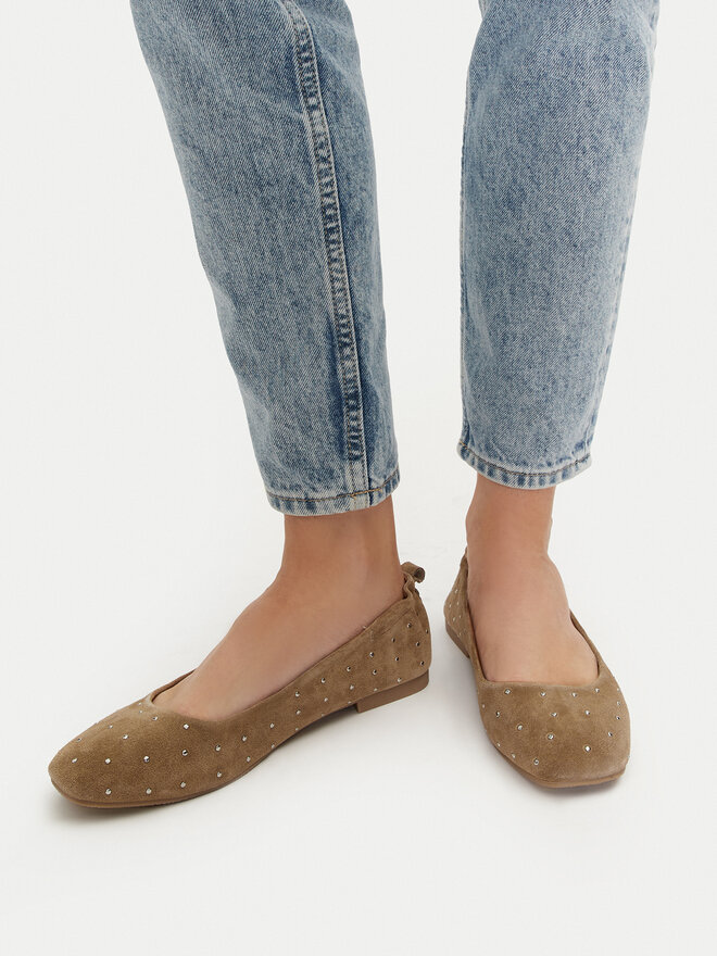 Pepe Jeans Μπαλαρίνες Pepe Jeans PLS10420 Μπεζ