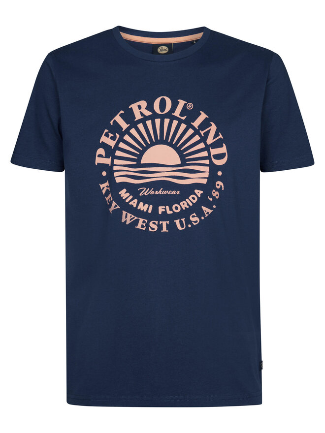 Petrol Industries Petrol Industries Camiseta M-1050-TSR127 Azul marino Regular Fit