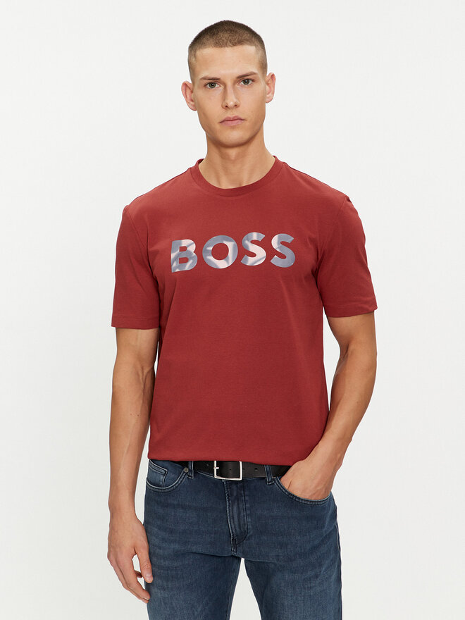 BOSS BOSS Camiseta Thompson 15 50513382 Rojo Regular Fit