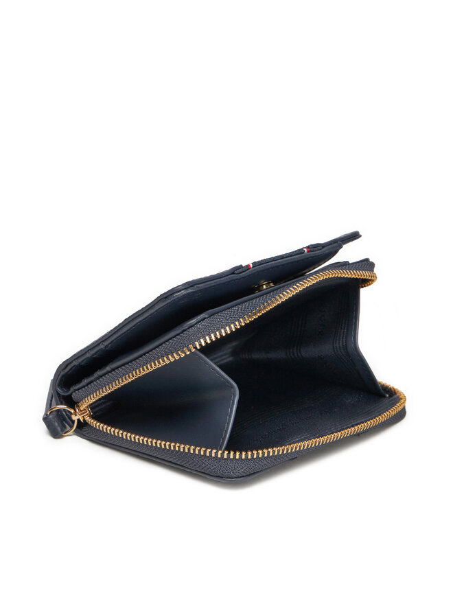 Tommy Hilfiger Portafoglio piccolo da donna Tommy Hilfiger Th Legacy Med Za AW0AW16924 Blu scuro