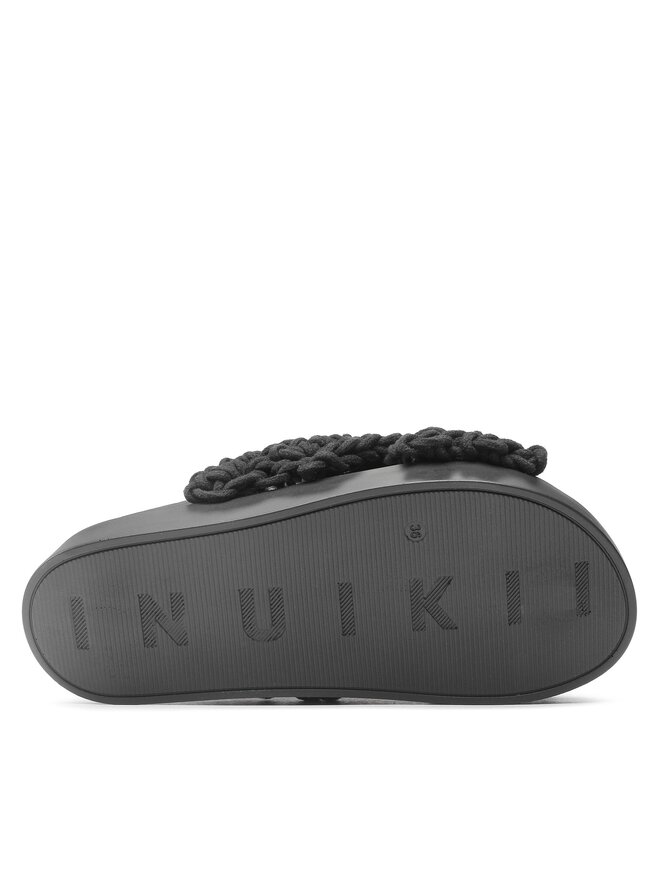 Inuikii Šľapky Inuikii Woven 70104-105 Čierna