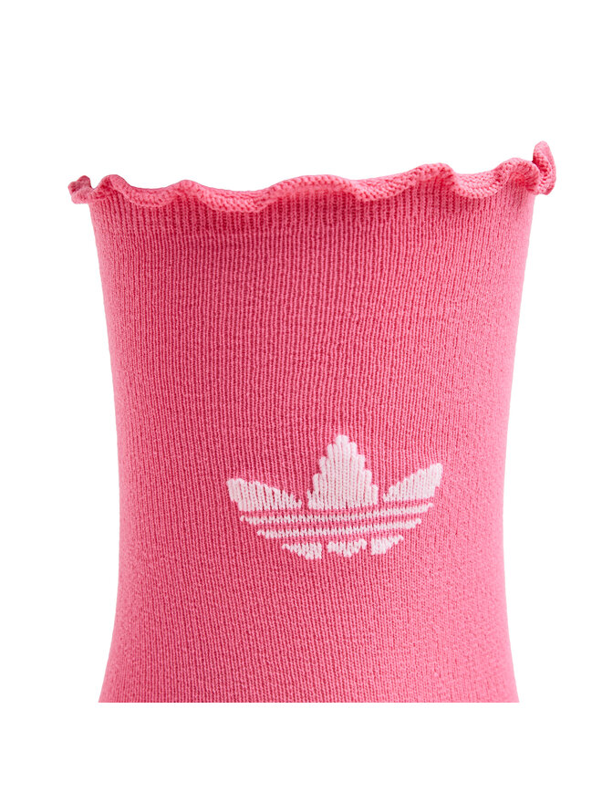 adidas Set de 2 perechi de șosete lungi de damă adidas Semi-Sheer Ruffle IX7650 Roz