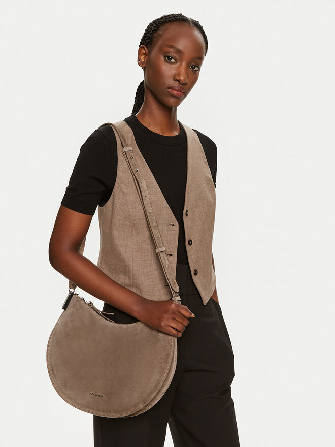 Coccinelle Τσάντα Coccinelle QKG Coccinellesunup Suede E1 QKG 13 02 01 Καφέ