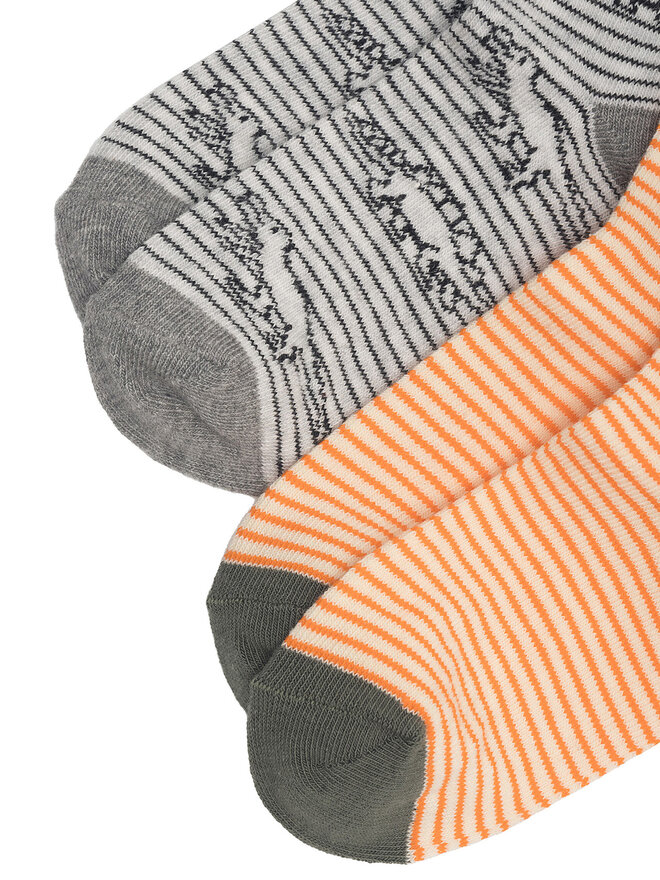 Action Boy Set di 2 paia di calzini lunghi da bambini Action Boy 8KB-002-AW23 (2-pack) Arancione
