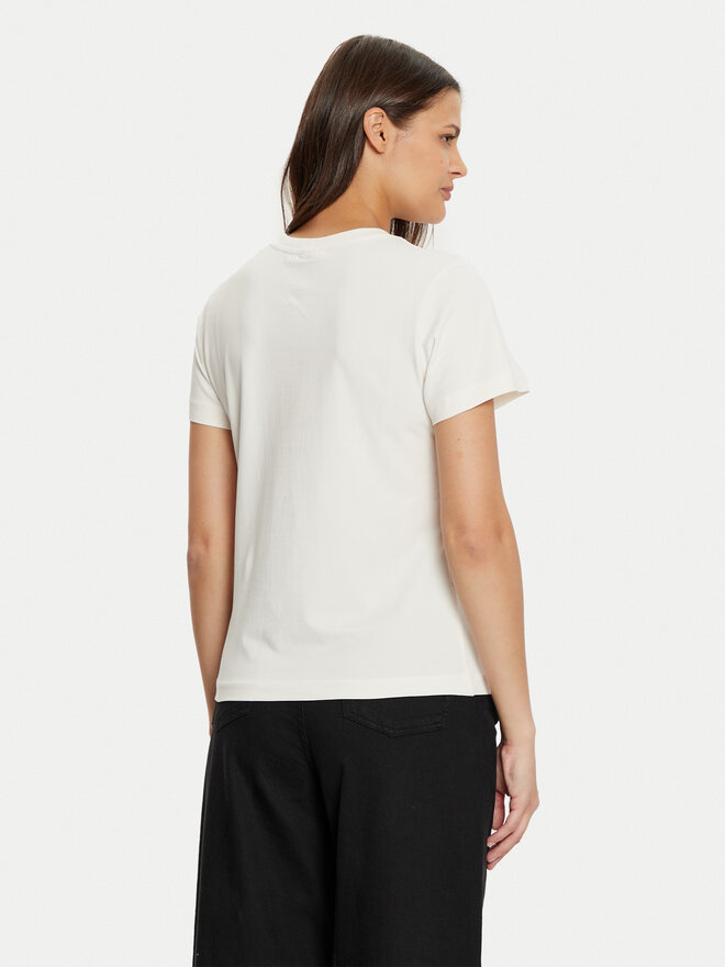 Guess Guess Camiseta V5RI08 J1314 Écru Slim Fit