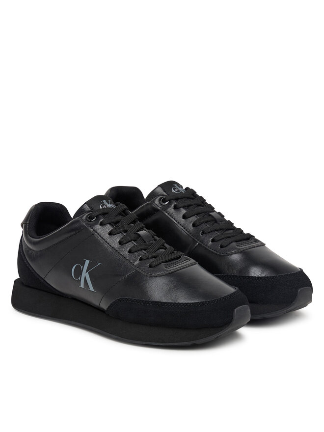 Calvin Klein Sneakers Calvin Klein Retro Runner Ess Lth-Sue HW0HW03248 Schwarz