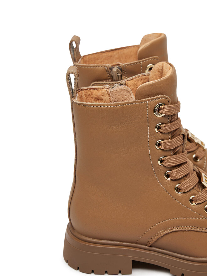 Tommy Hilfiger Trapper stila apavi Tommy Hilfiger Lace-Up Bootie T3A5-33568-0092 M Brūns