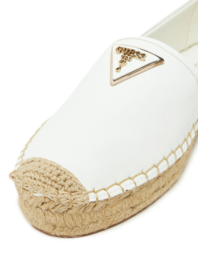 Guess Espadryle Guess FLJLND LEA14 Biały