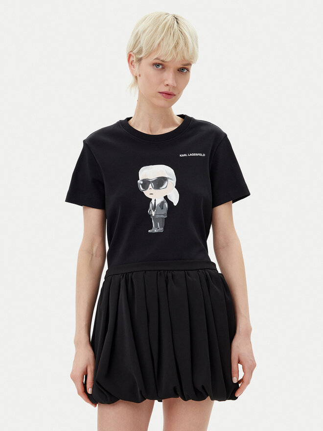 KARL LAGERFELD KARL LAGERFELD T-Shirt A1W17130 Μαύρο Regular Fit