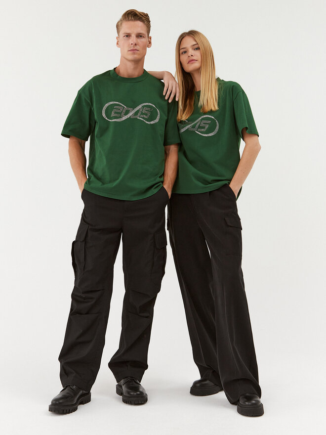 2005 2005 Футболка Forever Tee Зелений Oversize