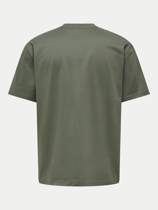Only & Sons Only & Sons Marškinėliai Fred 22022532 Pilka Relaxed Fit
