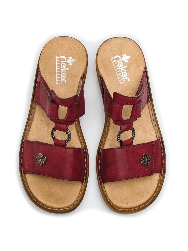 Rieker - Dames slippers zilver | Schuurman Schoenen