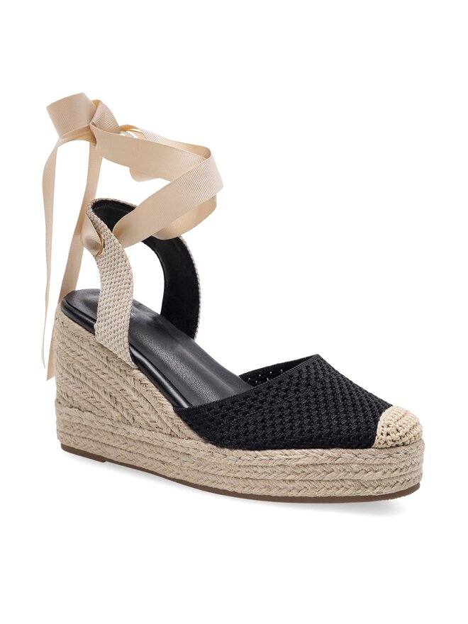 DeeZee Espadrilky DeeZee WS2509-001 Čierna