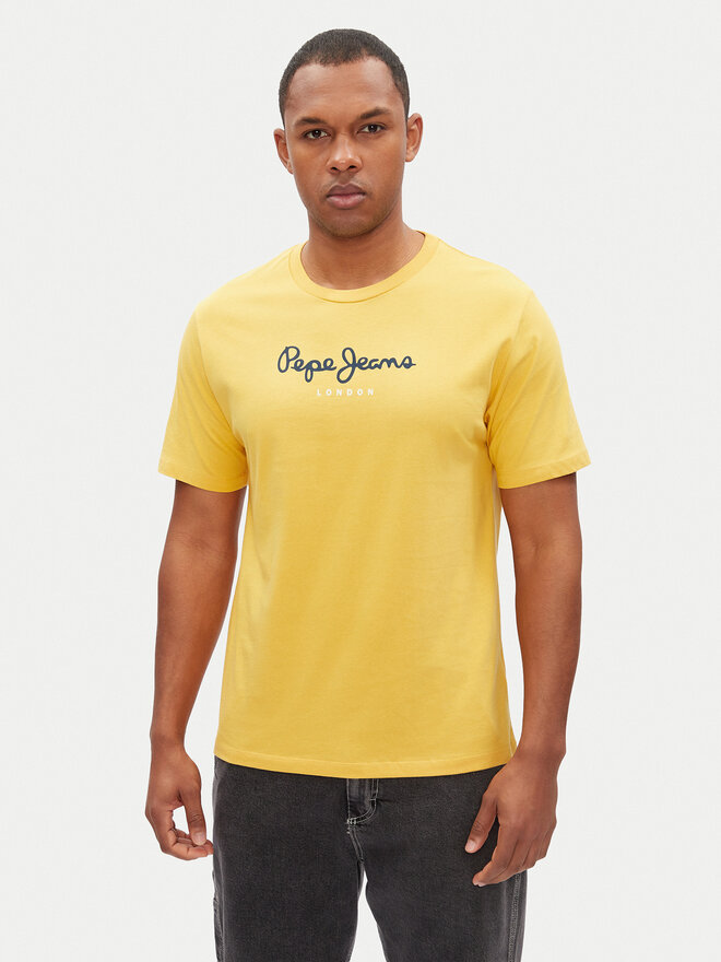 Pepe Jeans Pepe Jeans Marškinėliai Eggo N PM508208 Geltona Regular Fit
