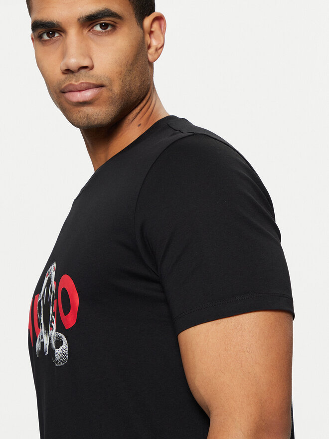 HUGO HUGO T-Shirt Deyladec 50530607 Μαύρο Regular Fit